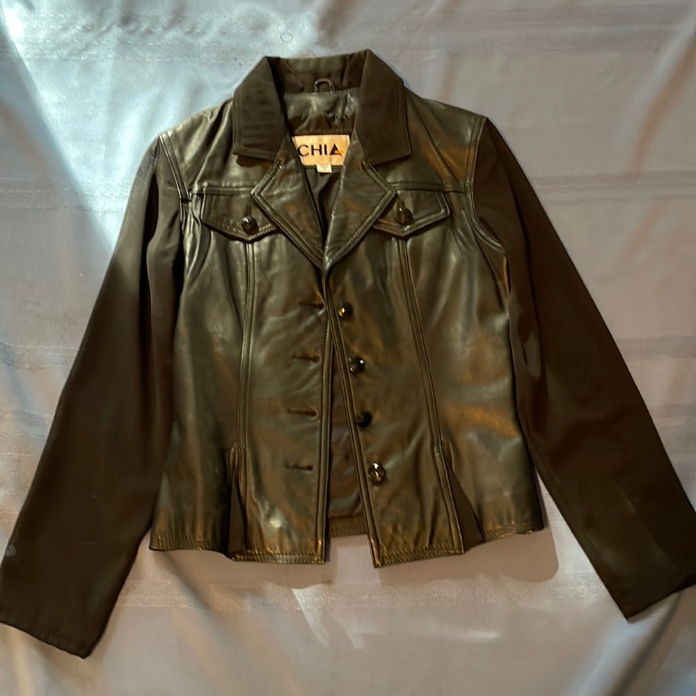 Vintage Leather Jacket /Top